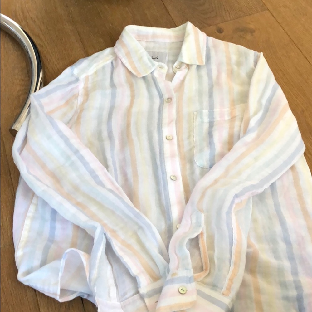 Rails Ellis Pastel Stripe Button Down. Xs - image 2